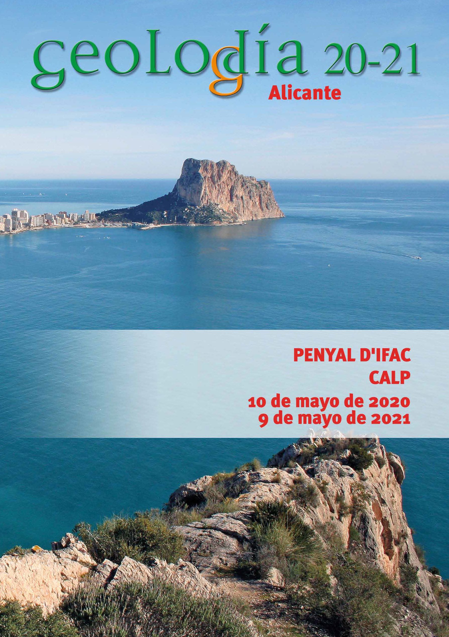Portada de GEOLODÍA CALPE 2020 2021